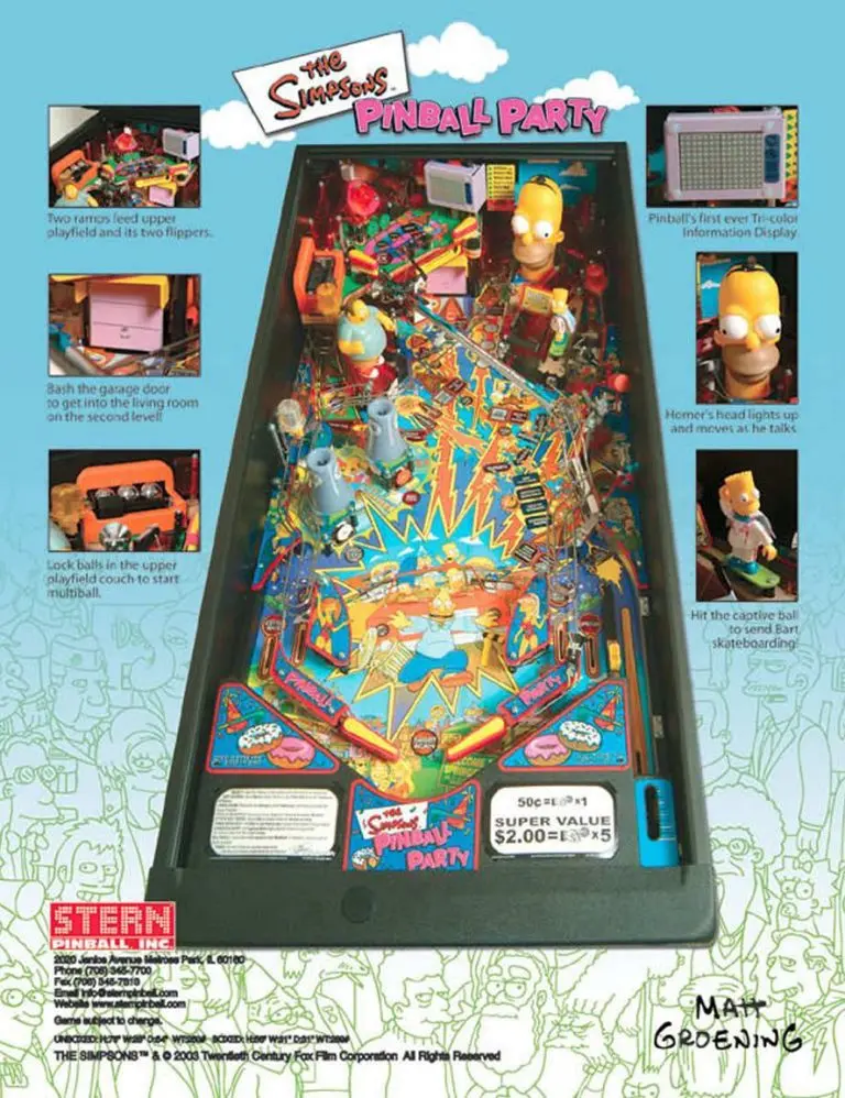 Simpsons Pinball Party Machine by Stern - Image 5